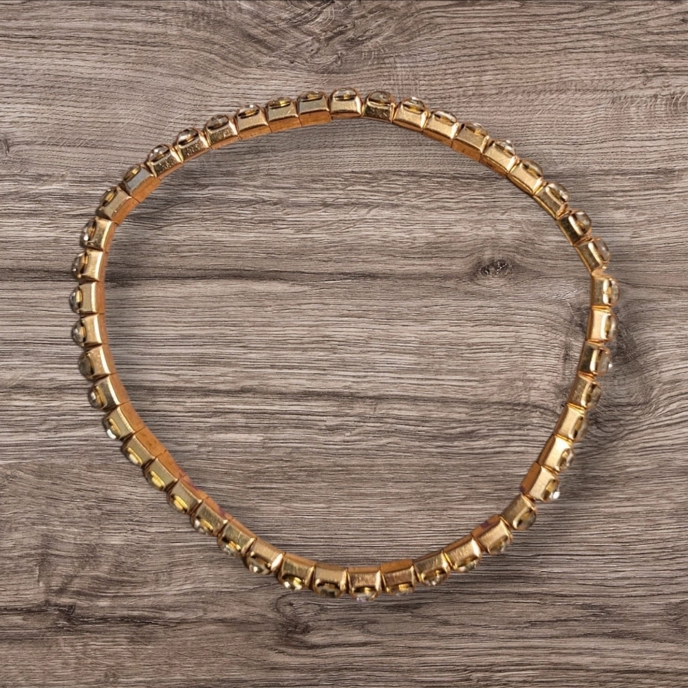 🩷3 for $15: Set of 5 4mm Infinity Stretchy Bracelets, Navy & Gold Tone, New - Picture 8 of 9